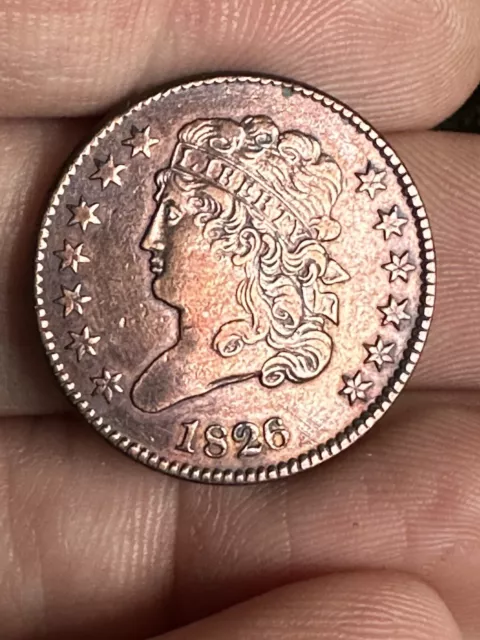 1826 Classic Head Half Cent Lightly Circulated Better Date