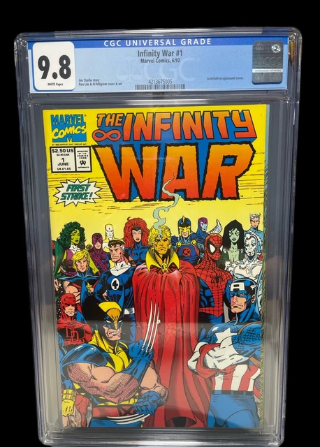 Infinity War 1 CGC 9.8 1992 1st Issue Gatefold Wraparound Key