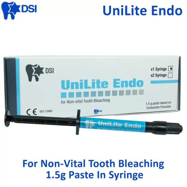 DSI Unilite Endo Endodontic Non Vital Bleaching Whitening Discolored Teeth Paste