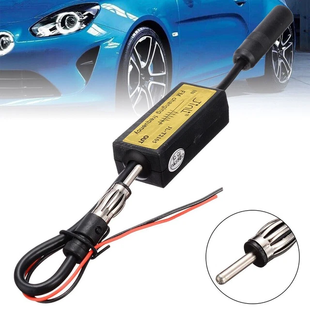 Car FM Auto Accessories Converter DC 12V FM Frequency To 76-90MHz Black