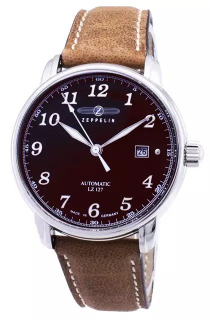 Zeppelin Serie LZ 127 Graf 21 Joyas Automático Hecho en Alemania 86563 50M Reloj