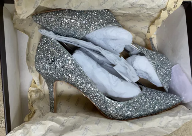 Jewel badgley mischka discount lyla glittered evening pumps