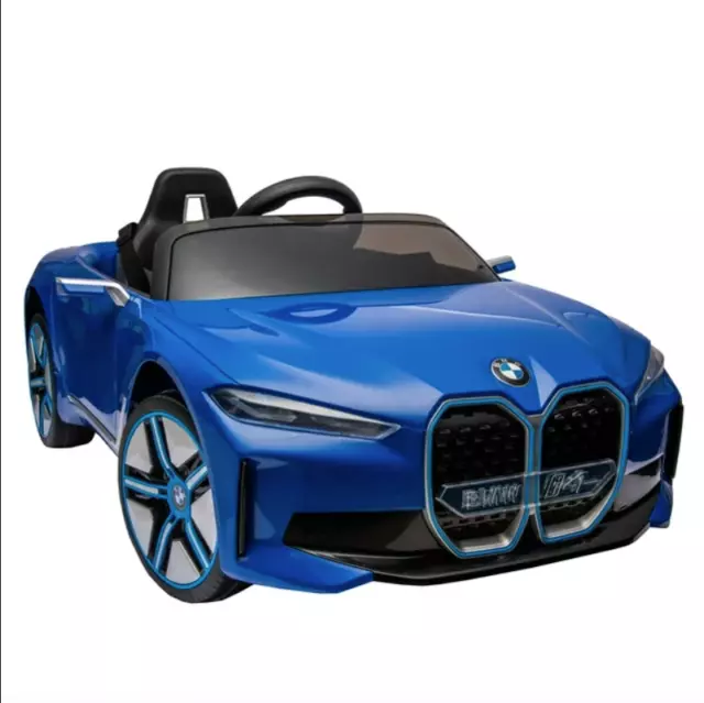 12V BMW i4 License 3 Speed Electric Kids Ride on Car Toys w/Remote LED Bluetooth 3