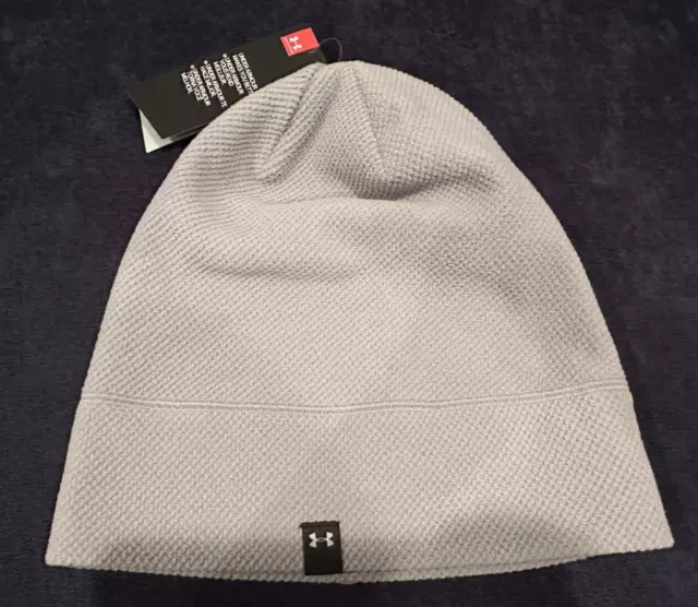 Under Armour UA Women's Winter Skull Cap Beanie Hat OSFA One Size Gray Grey