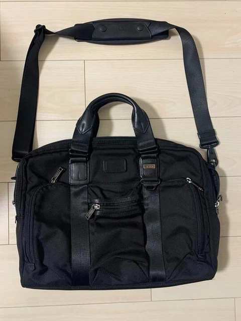 Tumi Alpha Bravo McNair Slim Briefcase Laptop Bag Nylon Black 22611DH Japan Used