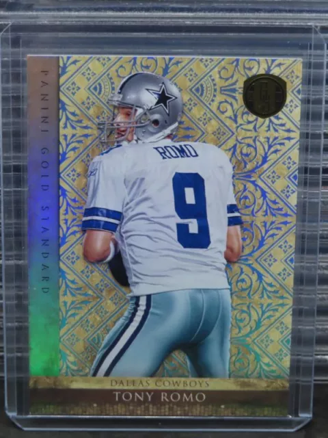 2011 Gold Standard Tony Romo Platinum Gold #13/25 Cowboys