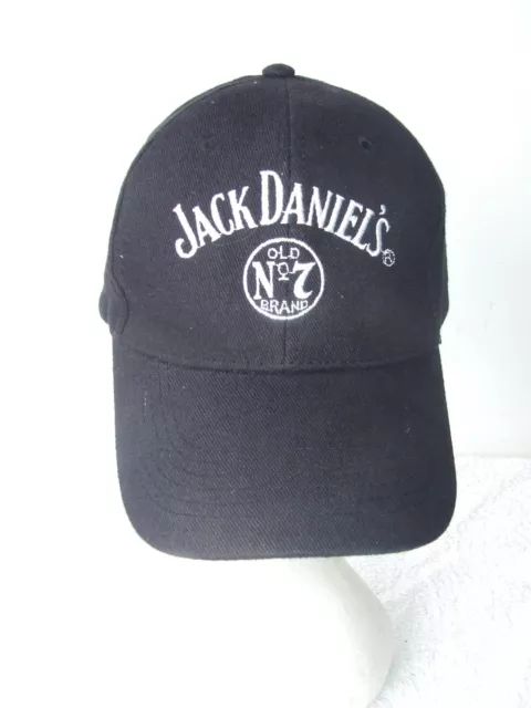 JACK DANIEL'S OLD No 7 BLACK CAP TRUCKER"S BASEBALL BUCKLE ADJUSTABLE