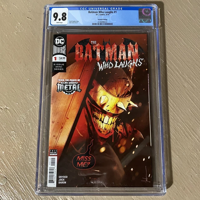 THE BATMAN WHO LAUGHS #1 CGC 9.8 DC Comics 2019 1st Grim Knight 2nd Print