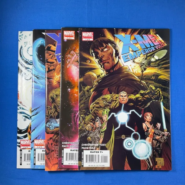 X-Men Emperor Vulcan #1-5 Marvel Comics 2007 Limited Series Set Lot Run
