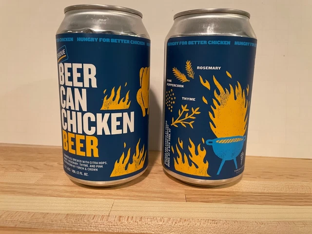 (2) Perdue Beer Can Chicken Beer Cans EMPTY 12 oz For Beer Can Collectors