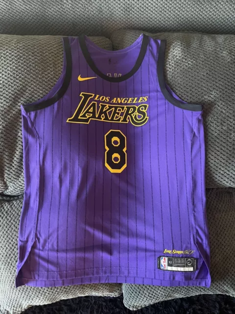 Kobe Bryant #8 Lakers City Edition Lore Series BLACK MAMBA! NWT and WISH  patch