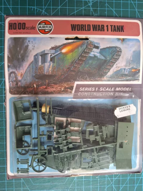 Airfix Vintage World War 1 Tank Ho/Oo Scale Blister Card Model Kit, # 01315.