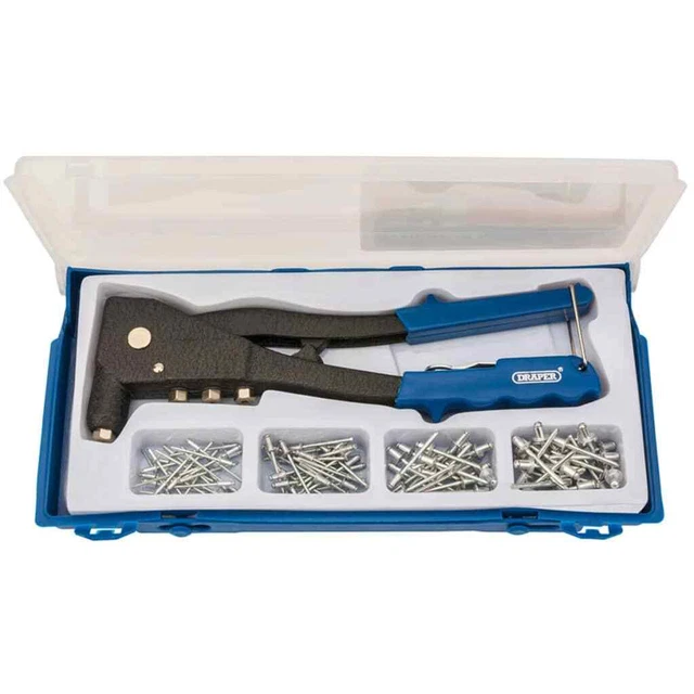 Draper Tools Set de pistola remachadora azul 27843 Draper Tools