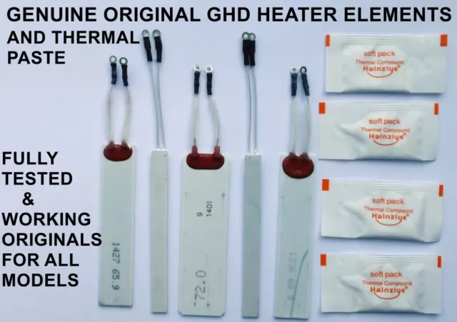 GHD Heizelemente Original, Original 160 OHM oder 70 OHM mit kostenloser Wärmeleitpaste