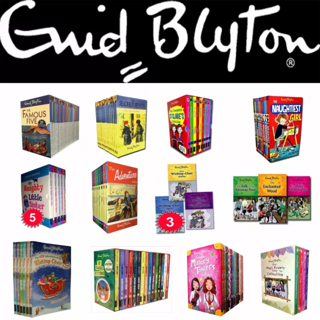 Enid Blyton Collection Books Box Set Famous Five, Secret Seven, Malory Towers