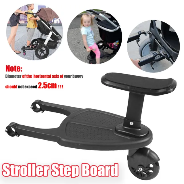 Kids Stroller Step Board Sit Stand Connector Attachment for Toddler to Ride Gift