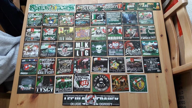 43 Ultras Hooligans Stickers Aufkleber Pegatinas Legia Gandsk Pologne Polska