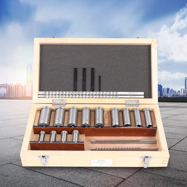 22Pcs Keyway Broach Kit Keyway Broach Set Bushing Shim Set CNC Metalworking Tool