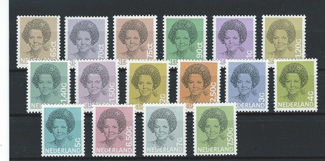 Niederlande NVPH 1237-1252 Postfrisch 'Beatrix Struycken'