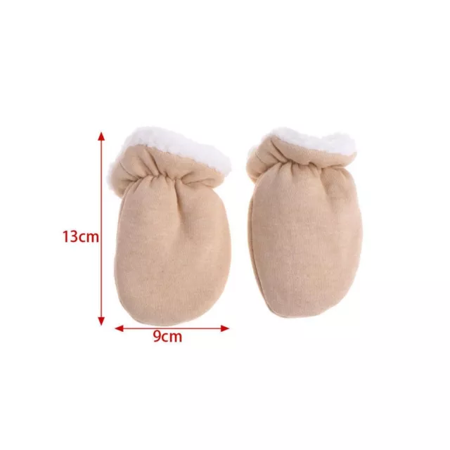 Cute Christmas Toddler Winter Warm Cashmere Mittens Full Finger Baby Gloves 2