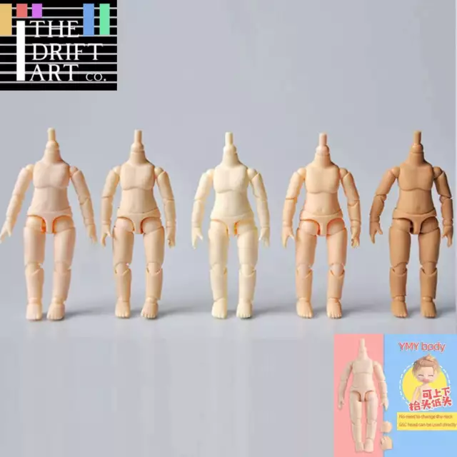 Body - 11cm YMY body suitable For 1:12 GSC Head BJD OB Obitsu 11 Ymy Toy Doll