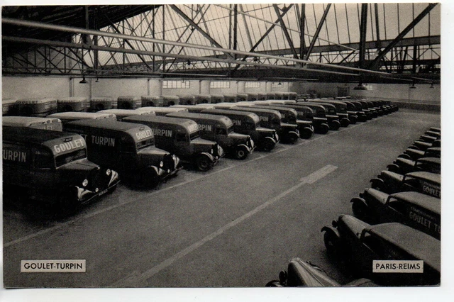 REIMS - Marne - CPA 51 - Théme Commerce Série Goulet Turpin N°12 parc automobile