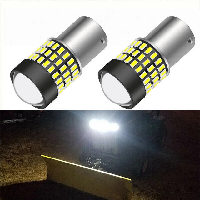 2x Bright White LED light bulbs for Steiner 430 Farmall Jacobsen Chief Ford Case