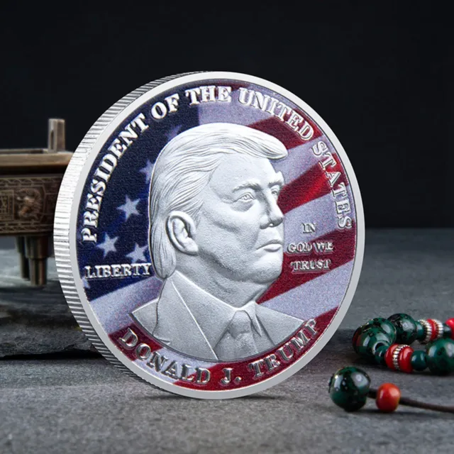 1PCS 2024 President Donald Trump Inaugural Commemorative Novelty Coin Silver