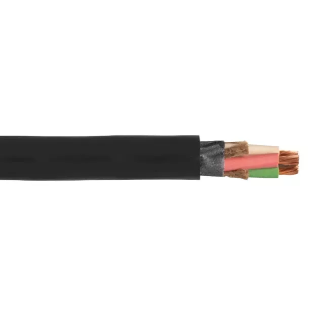 500' 4/3 Type W Portable Power Cable Black 2000V