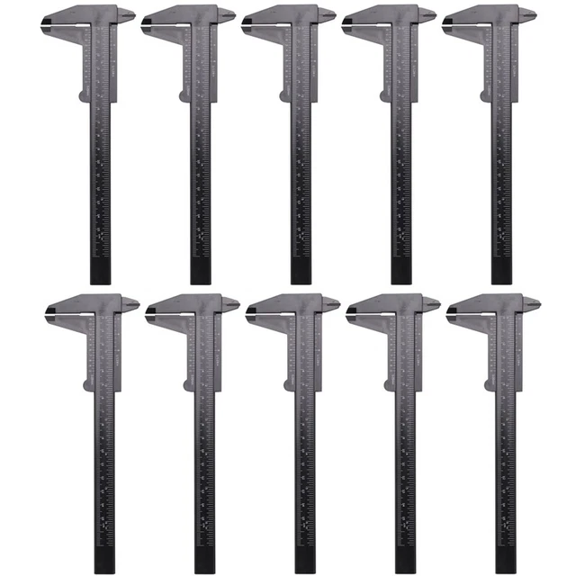 10 Pezzi 150 Mm Calibro di Plastica Calibro un Corsoio Calibro un Doppia Sc I2S6