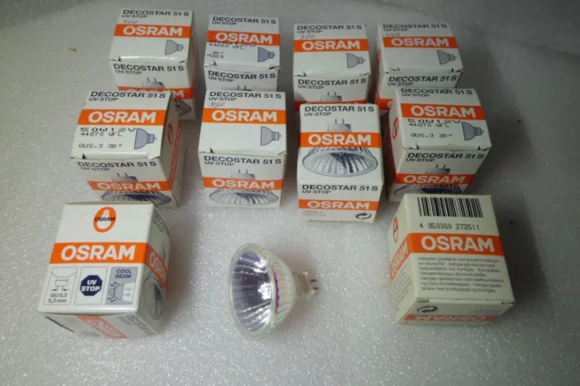 Osram DECOSTAR 51S  12V, 20W, 35W, 50W.