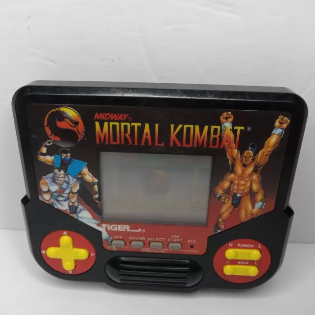 1988 Mortal Kombat Handheld Game Tiger Electronics Working/ Missing  Cover Vtg