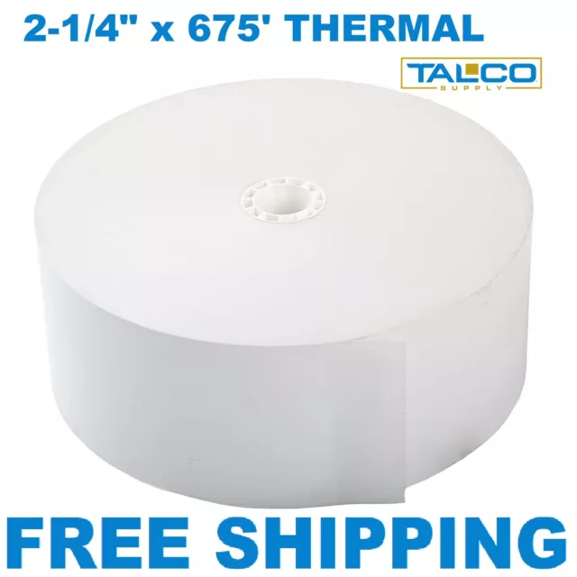 (16) GENMEGA 2 1/4" x 800' Heavy Weight Thermal ATM Receipt Paper Xtra-Lrg Rolls