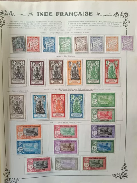 timbres inde française sur Feuille timbres inde française sur Feuille