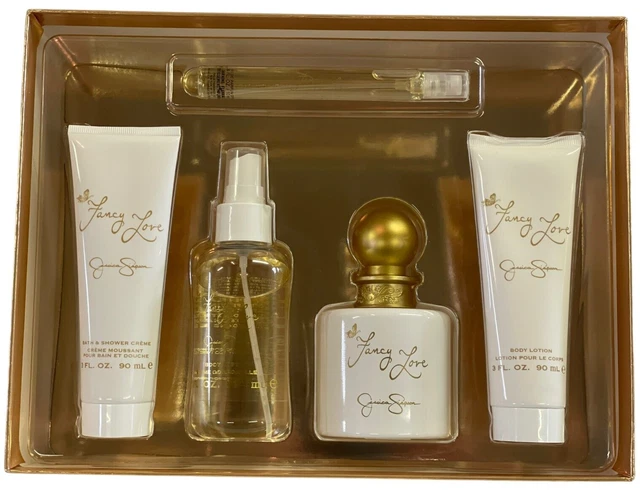 Fancy Love Perfume by Jessica Simpson Spray 5 Piece Gift Set Lotion Shower Gel