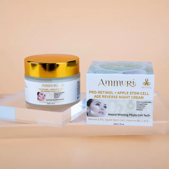 Ammuri Pro Retinol Crème Ultimate Apple Stem Cellule Âge Reverse Jour/Nuit Anti