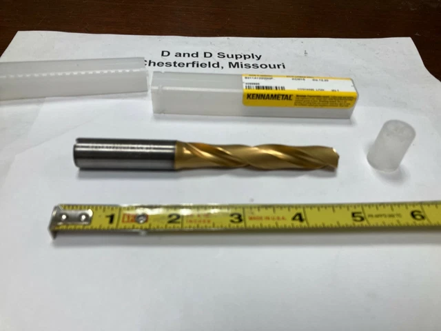 Kennametal 4099895, 12.20 mm (.4803"), TiCN Coated Carbide Coolant Jobber Drill