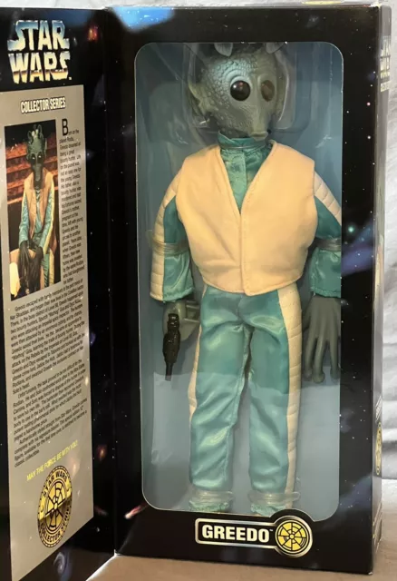 Figura de acción Star Wars ANH Kenner serie de coleccionista Greedo de 12"" - ¡nueva en caja en muy buen estado!¡! 2