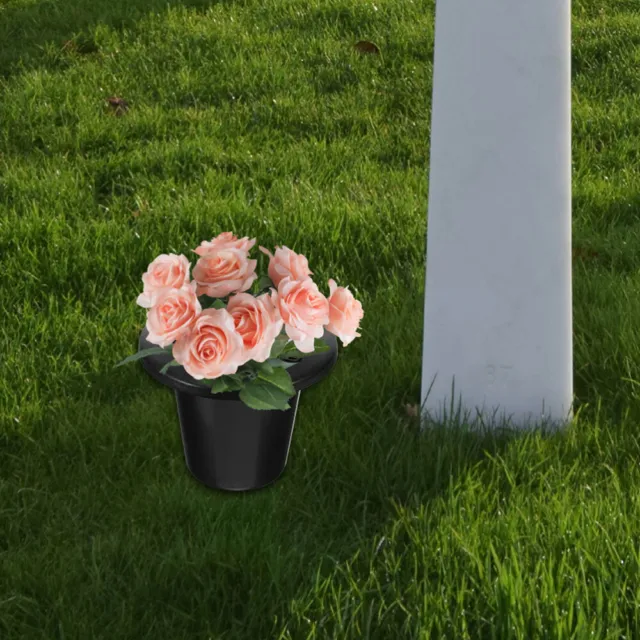 8Pcs Cemetery Flowers Pot for Grave Cemetery Grave Decoration Cemetery