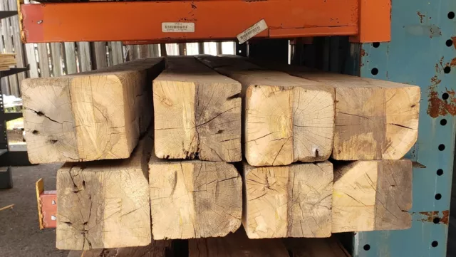 1896 Eastern Yellow Locust Beams Salvaged from NC Train Station Granite Quarry 2