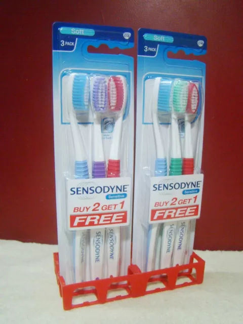 Sensodyne Sensitive 6x Brosse à dents souple à poils souples GSK Lot de 6...