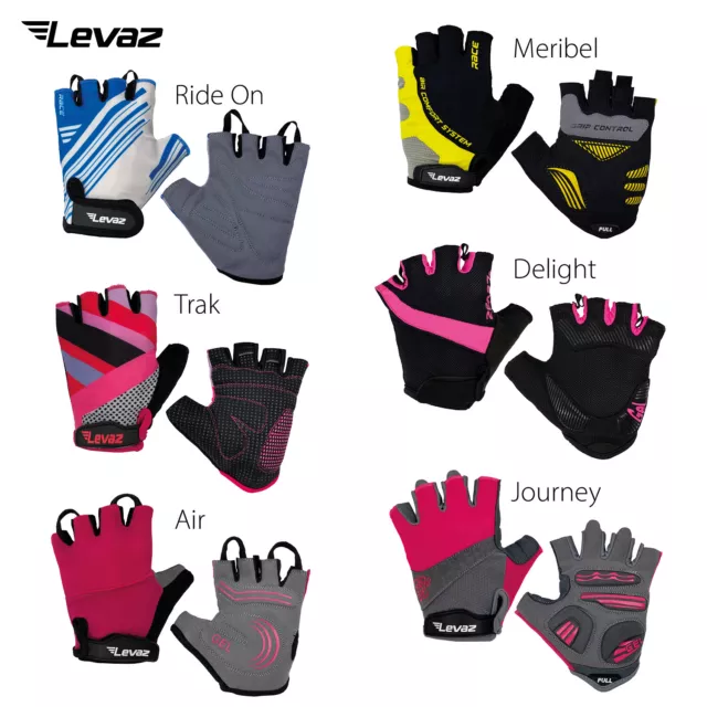 Guantes de Ciclismo Suave Gel Trekking Bicicleta MTB BMX Verano Rueda Levaz