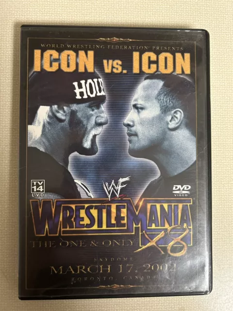 WWF Wrestlemania X8 18 WWE DVD 2002 The Rock vs. Hulk Hogan