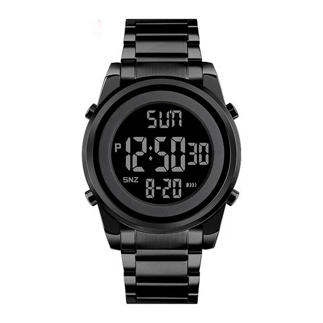 Orologi digitali uomo in acciaio LED polso uomo con sveglia elettronica Regali