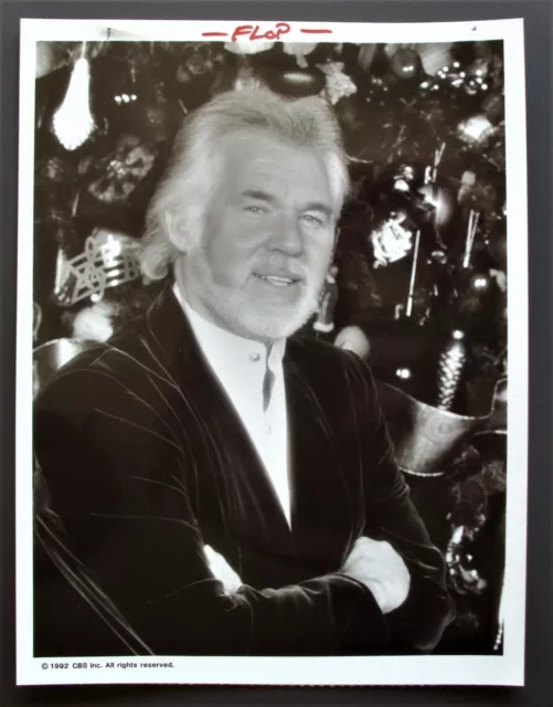 KENNY ROGERS Original CBS Network Press PHOTO Keep CHRISTMAS with You 1992 XMAS