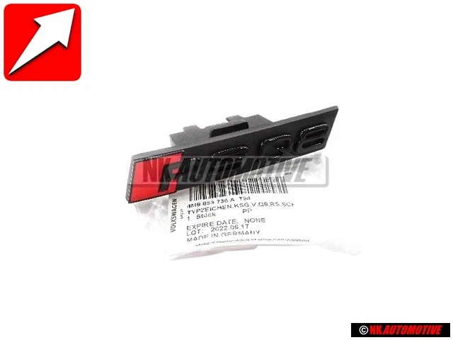 AUDI ORIGINAL RSQ8 Avant Embleme Monogramme Logo Noir Rouge ...