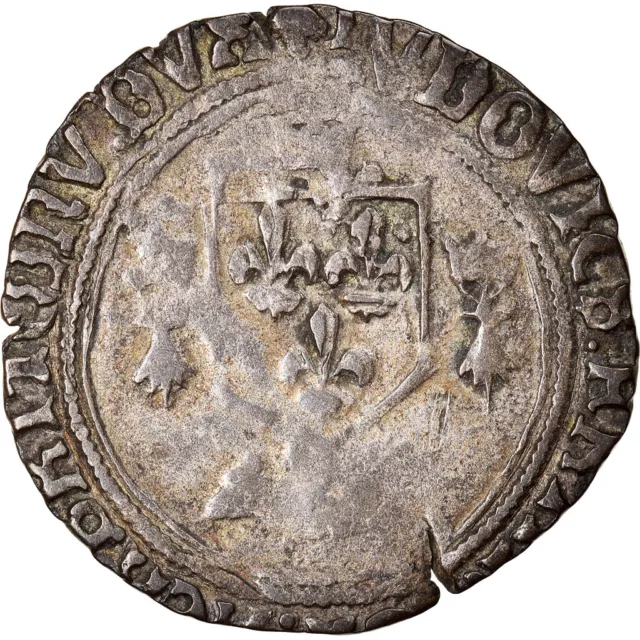 [#878363] Monnaie, France, Louis XII, Douzain au porc-épic de Bretagne, 1507, Na