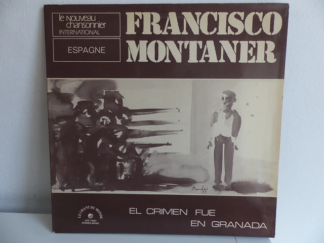 FRANCISCO MONTANER EL crimen fue En Granada ldx 74537 Dédicacé a l