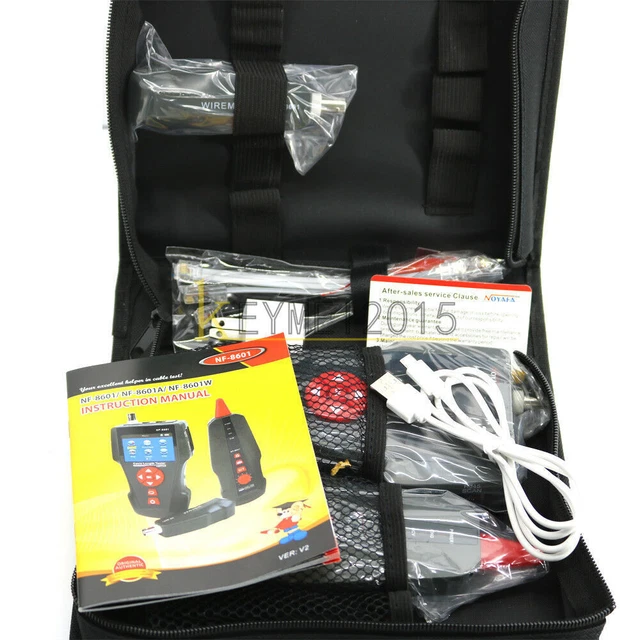 Multi-functional Network Cable Tester LCD Cable Length Tester NOYAFA NF-8601W