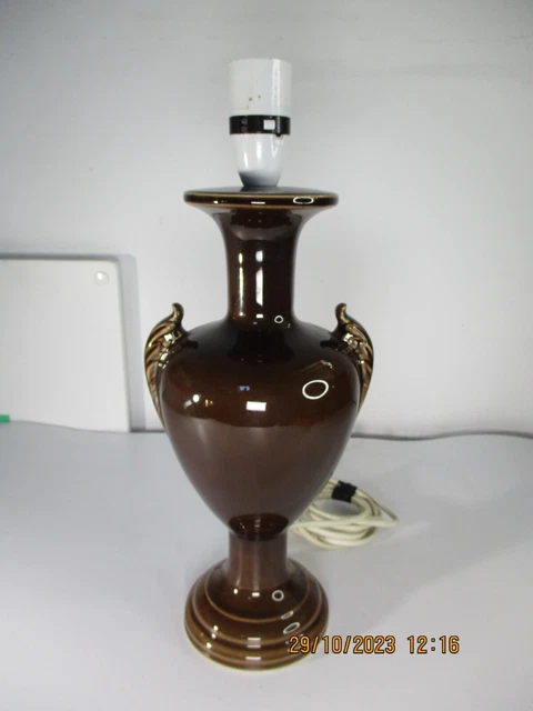 Holkham Studio Pottery Lamp  Mid-Century Classic Urn shape